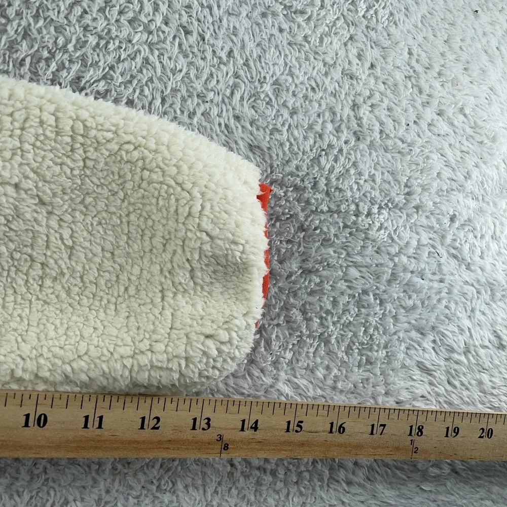 GAP Kids Jacket Youth Medium 8 Blue Cream Sherpa Fleece‎ Hooded Full Zip Pocket